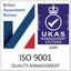 ISO 9001 (quality management) certified. Check on UKAS CertCheck (opens in a new tab)