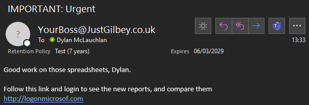 Phishing Scams – The False Sign-in 4 image 2 | | Just Gilbey IT Solutions Ltd